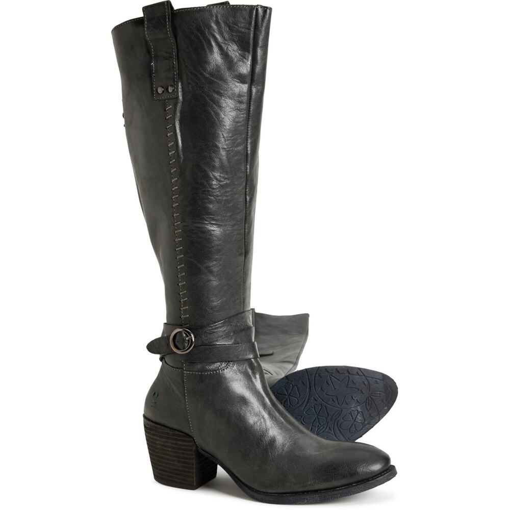 ROAN BY BED STU Women's Garner Black Pull up Boots - Leather 9 M